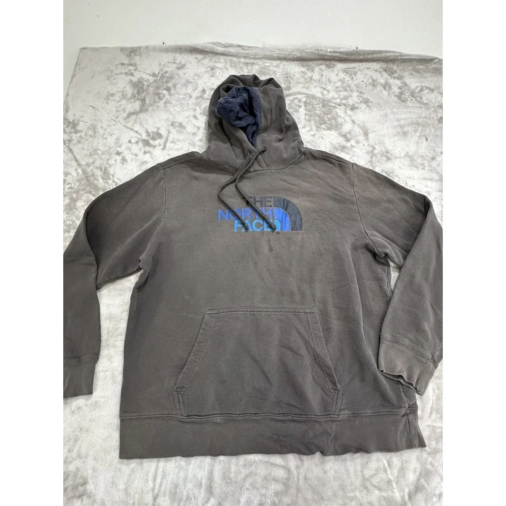 The North Face Hoodie Men's Size XL ‎ Gray Long Sleeve Drawstring See Flaws